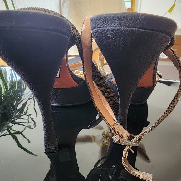 Alaia Metal Mesh Buckle Strappy Sandals Sz 40 - Picture 4 of 6